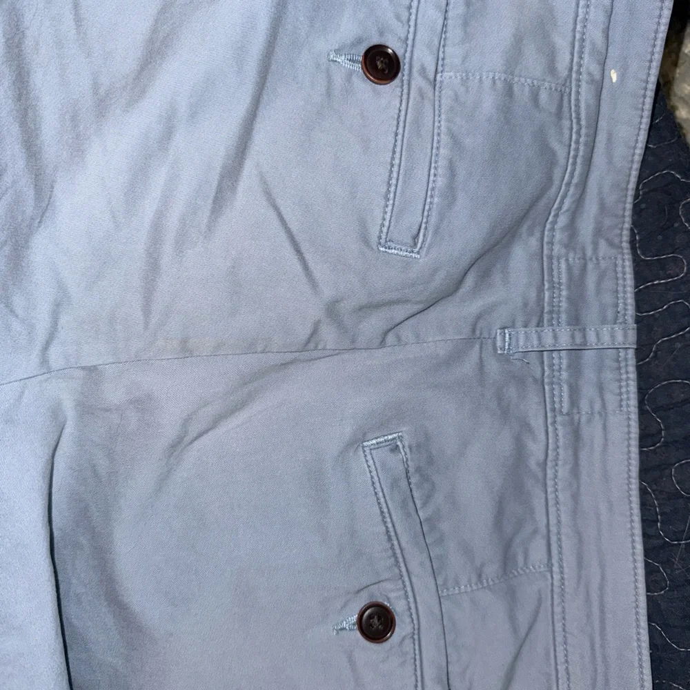 Abercrombie & Fitch Lt Blue Flat Front Shorts‎